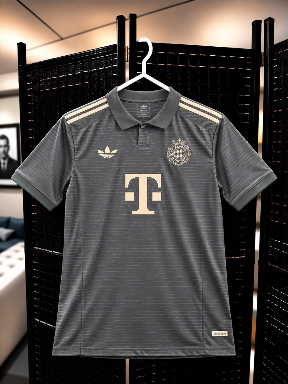 Bayern Munich Soccer Jersey Away Grey